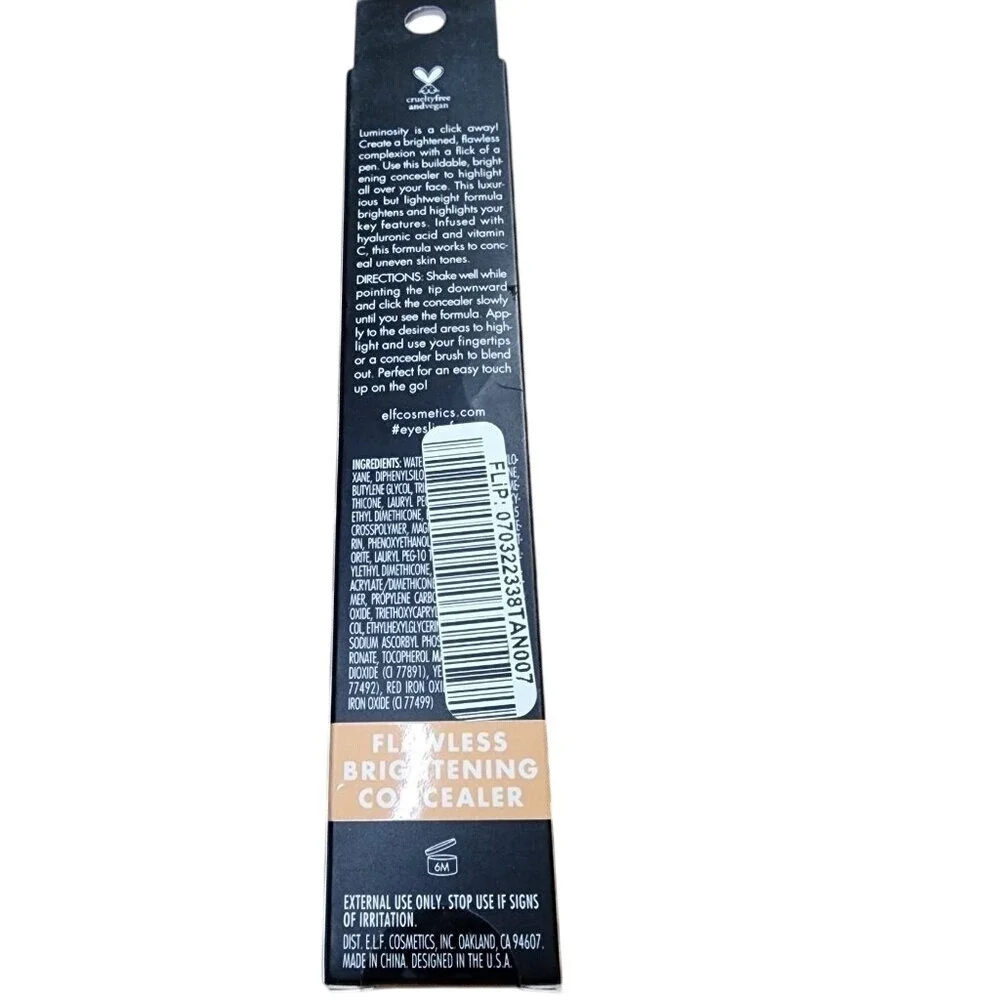 e.l.f. Flawless Brightening Concealer - 41 Tan with Warm Beige Undertones (NIB)‎
